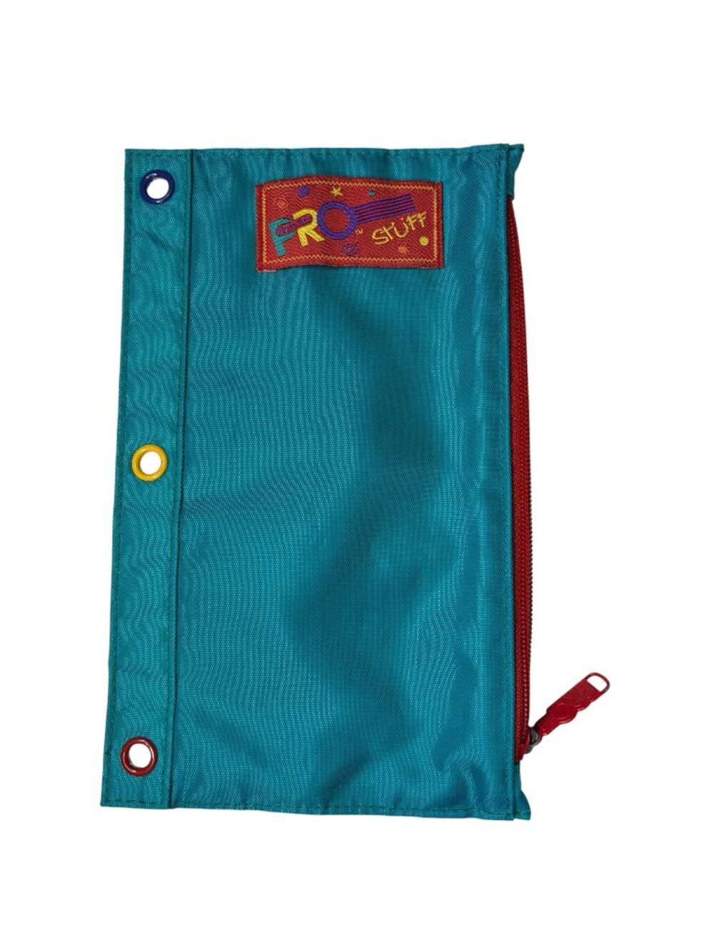 Vintage 90s Pen Tab Pro Stuff Pencil Pouch Colorblock Binder Case